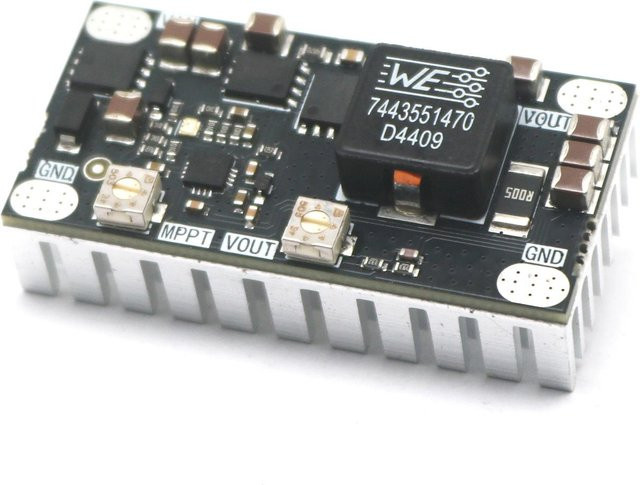 DykbRadio BQ24650 8A Solar MPPT Lademodul für Li-Ion LiFePO4 und Blei-Säure-Batterien in Schwarz - Bild 1
