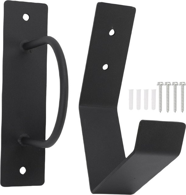 Aimo Battle Rope Wandanker-Set aus Kohlenstoffstahl, Wandhalterung für Übungsseile in Weiß und Schwarz - Bild 1