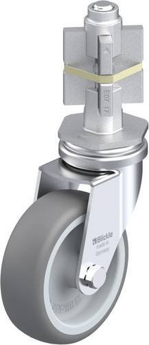 Blickle LRA-TPA 75G-E07 Lenkrolle in Grau und Silber mit 75 mm Rad-Durchmesser und 75 kg Tragfähigkeit - Bild 1