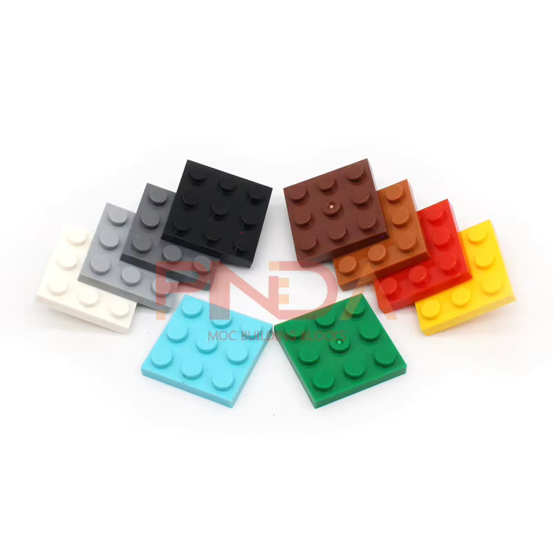 jile 11212 Platte 3x3, Bausteine Zubehör, 10-teiliges Set, Bunt / Mehrfarbig - Bild 2