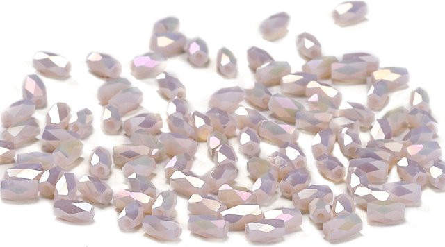 Lotus Color Kristallperlen, Zylinderförmig, Weiß, Unisex, 2*4mm - Bild 1