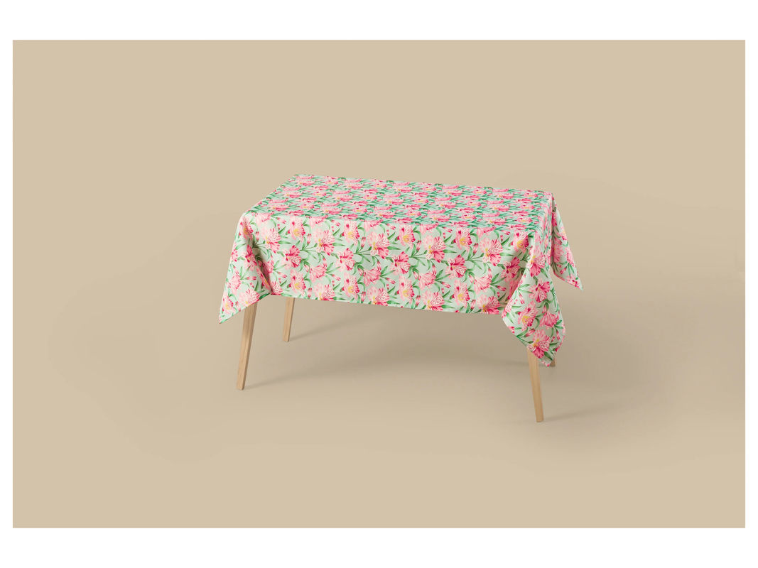 LIVARNO Tischdecke mit Blumenmuster in Multicolour, rechteckig, aus recyceltem Polyester, B/T: 170 x 130 cm - Bild 2