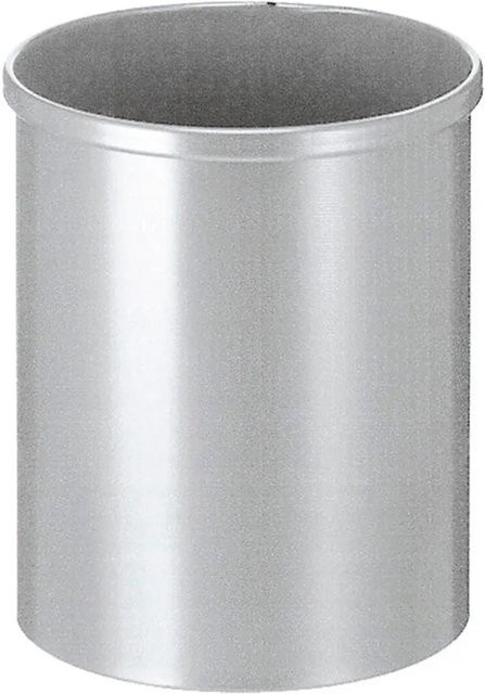 PROREGAL Runder Metall Papierkorb Silber, Höhe: 30,5 cm, Durchmesser: 25,5 cm - Bild 1