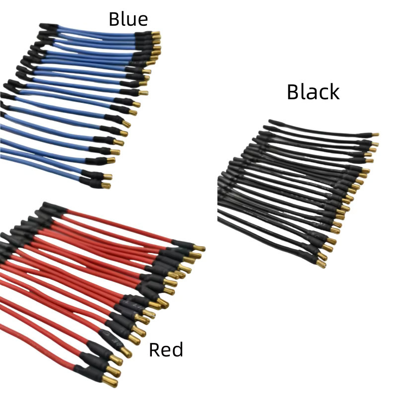 KePaQi Motor-Verlängerungskabel, 10-teiliges Set, 3,5 mm Bananenkopf, 16 AWG, Silikon, Rot, Bunt / Mehrfarbig - Bild 4
