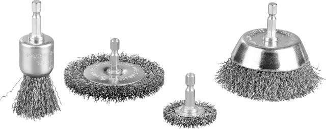 Parkside Drahtbürsten Set für Metall und Holz in Silber - Bild 1
