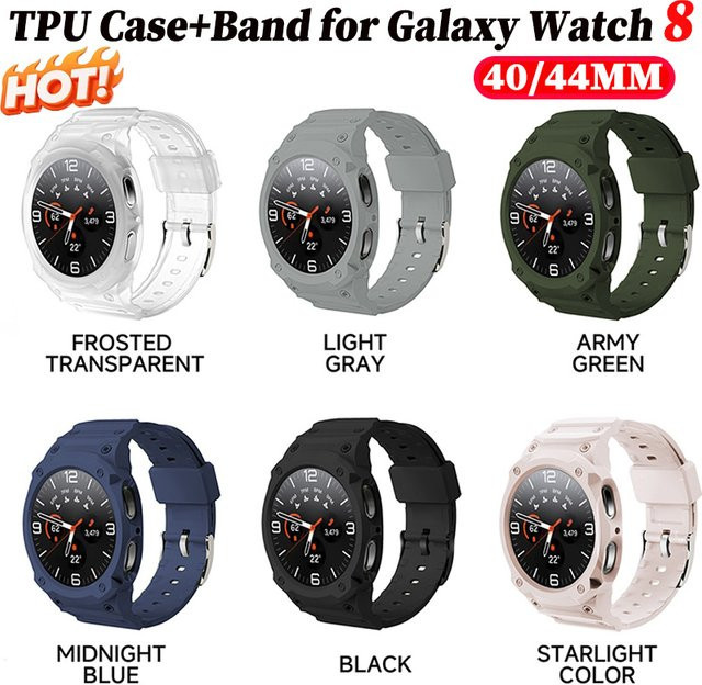 CHIICSMART Uhrenarmband mit TPU-Hülle, Samsung Galaxy Watch 8 40 44mm, Unisex - Bild 1