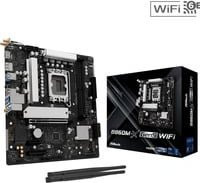 ASRock B860M-X GEN5 WiFi Mainboard Micro ATX LGA1851 DDR5 Schwarz Silber - Bild 1