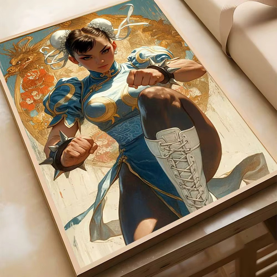 Street Fighter ChunLi Poster von Kayou als selbstklebender und wasserfester Papieraufkleber in Mehrfarbig für deine Wanddekoration - Bild 6