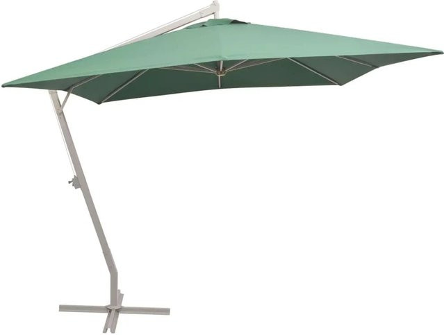 Furnicato Ampelschirm Grün mit Aluminiummast und Polyesterbespannung B/T/H: 300 x 300 x 290 cm - Bild 1