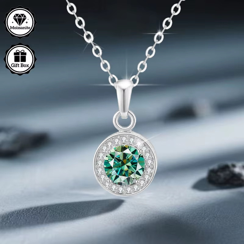 LAMVOICE Moissanit-Halskette, Silber, Damen - Bild 2