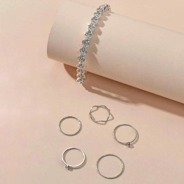 Set Ring und Armband, Silber, Damen - Bild 1