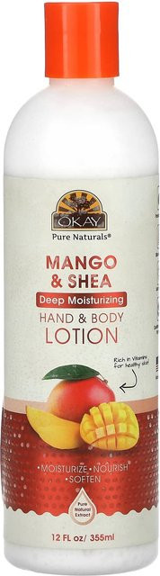 Okay Pure Naturals Hand- und Körperlotion, Shea, 355 ml, Unisex - Bild 1