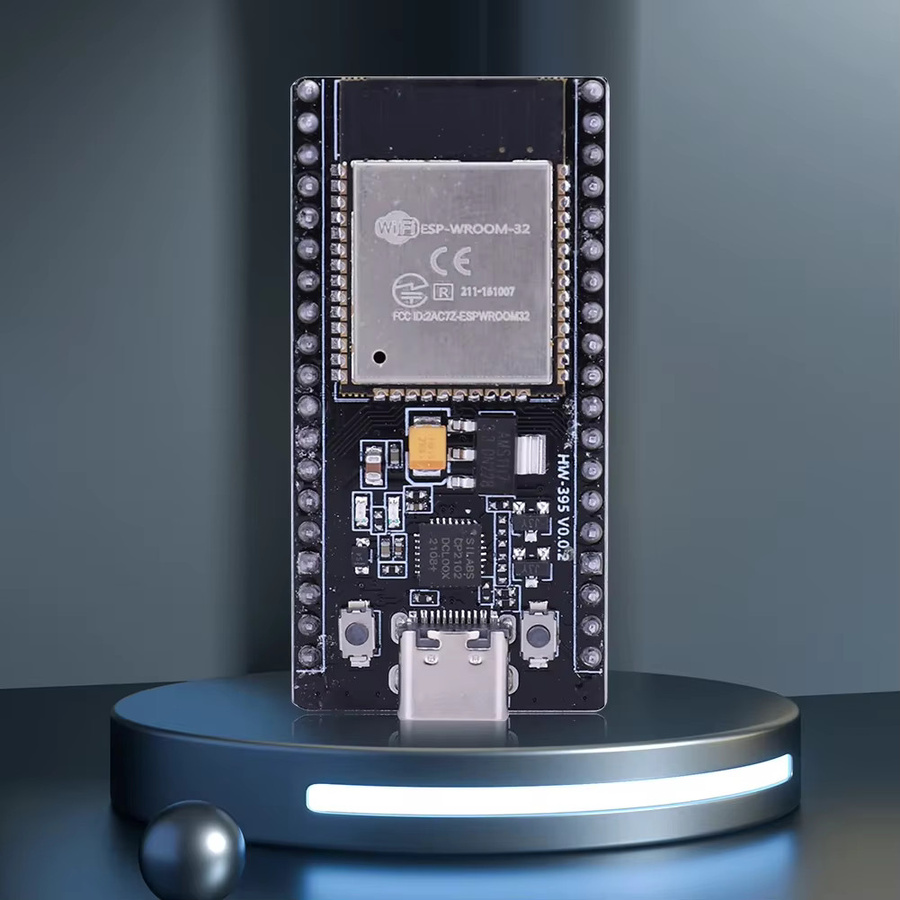 ALLOYSEED ESP32 Entwicklungsboard mit CP2102, WiFi und Bluetooth, TYPE-C USB, ESP32-WROOM-32, 32 Mbit SPI Flash, Schwarz - Bild 2