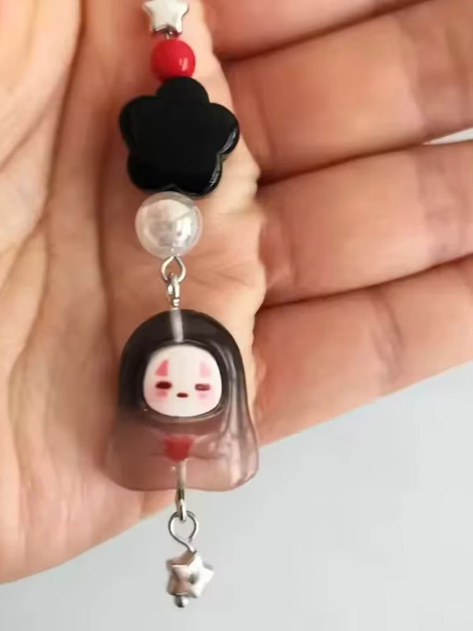 YiYuYiHua Schlüsselanhänger Lanyard Charm, Harz, Unisex - Bild 3