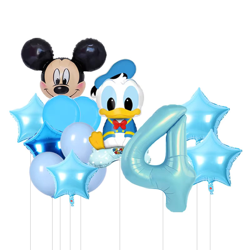 Disney Donald Duck Cartoon Ballon-Set Party Dekoration in Mehrfarbig - Bild 2
