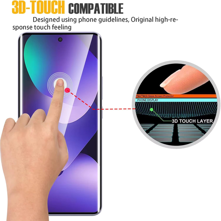 Xiaomi POCO M8 Displayschutz aus gehärtetem Glas, transparent - Bild 3