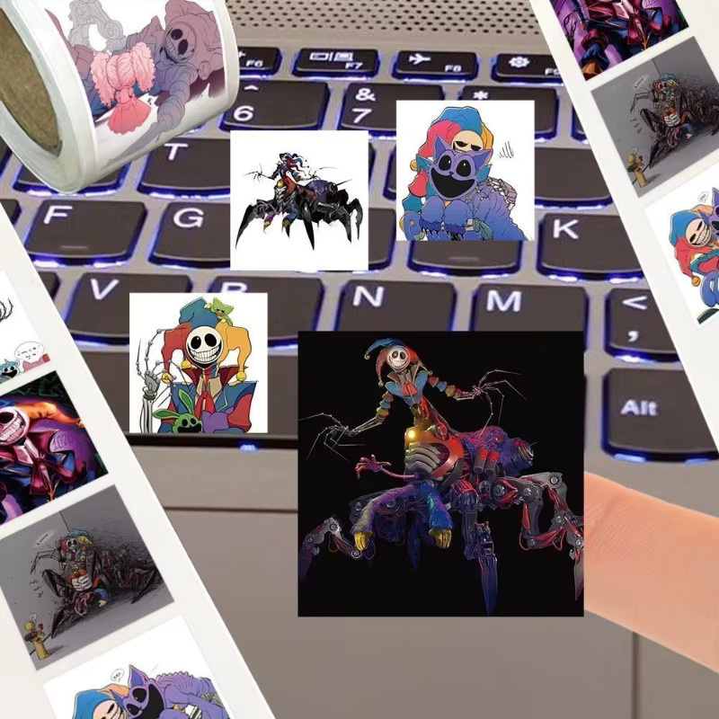 500 Stück Poppy Playtime Kawaii Sticker Set mit bunten Cartoon-Charakteren für DIY Graffiti und Handyhüllen - Bild 2