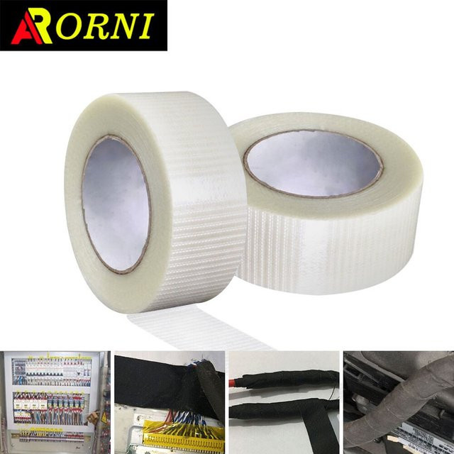 APORNI Glasfaser-Klebeband, transparentes Mesh-Faserband, 25 m - Bild 1