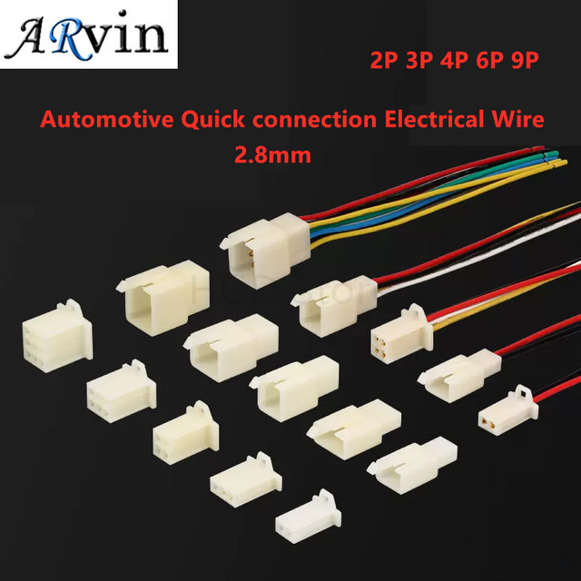 Arvin Automotive Schnellverbindungs-Elektrokabelstecker Set Männlich-Weiblich für Motorräder 2,8mm - Bild 1