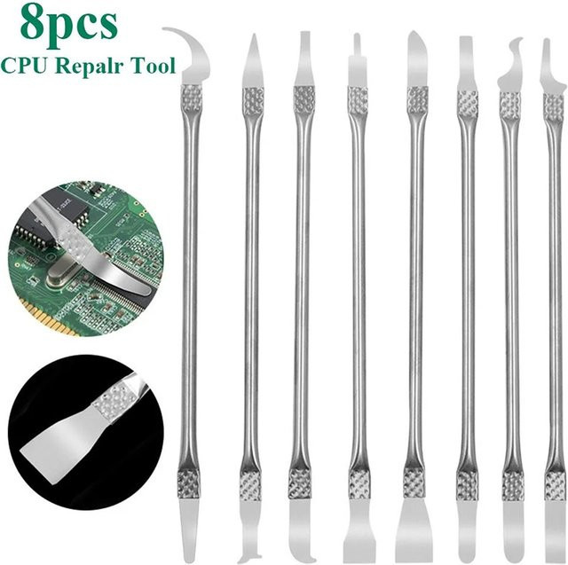 Mrgabwte 8-in-1 CPU-IC-Kleberentferner Reparaturwerkzeug für Mobiltelefone und Computer in Silber - Bild 1