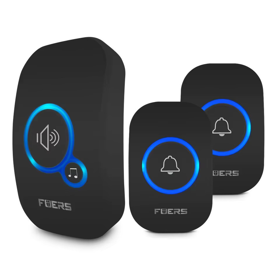 Fuers Wireless Türklingel Kit wasserdicht in Schwarz mit 32 Melodien - Bild 6