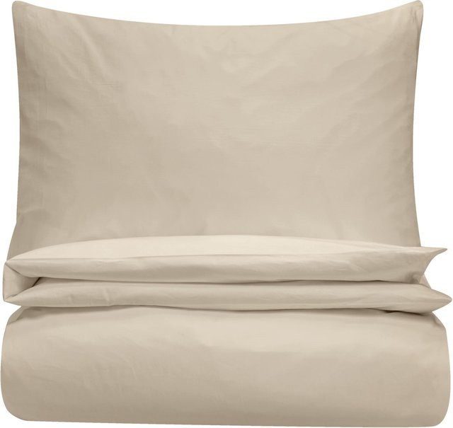 ERWIN M. Bettwäsche-Set Scalea aus Baumwolle in Beige mit Bettbezug und Kissenbezug, B/H: 135 x 200 cm und 80 x 80 cm - Bild 1