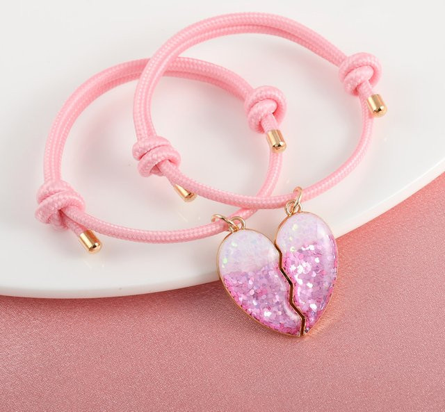 Karsyngirl Armband, herzförmig, Pailletten, 2 Stück Set, Mädchen - Bild 1