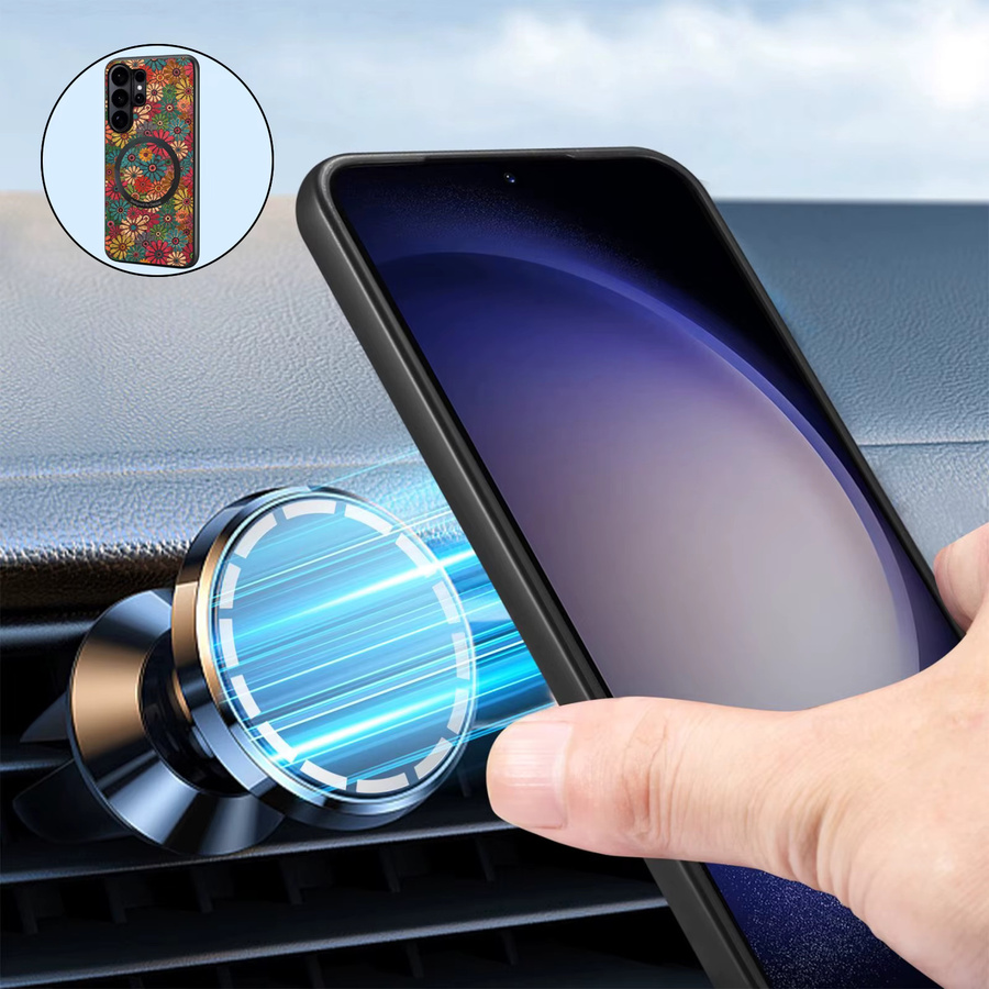Denior Magnetische Kork Handyhülle mit abnehmbarer Kartentasche für Samsung Galaxy S26 S25 S24 kompatibel mit MagSafe und kabellosem Laden - Bild 5