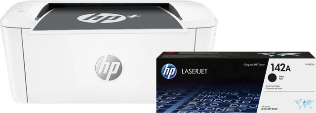HP LaserJet M110w Schwarz WLAN Laserdrucker inklusive zusätzlichem schwarzen Toner - Bild 1