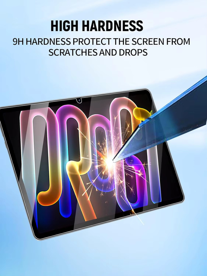 Displayschutzfolie aus gehärtetem Glas für Lenovo Xiaoxin Pad Pro GT 11,1 Zoll 2025 TB710FU, transparent, blasenfrei und HD-klar - Bild 5