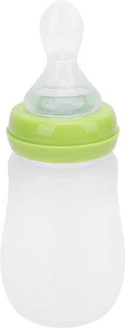 Beauty2ZY Fütterbecher mit Quetschfunktion und Löffel in Grün, 240 ml - Bild 1
