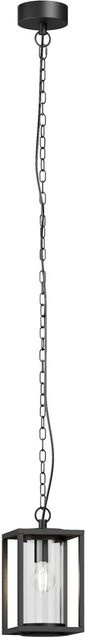 Lucande Außenleuchte Ferda Modern Schwarz aus Aluminium und Glas, 1-flammig E27, IP44, Höhe: 23,0 cm, Breite: 16,0 cm, Tiefe: 16,0 cm - Bild 1