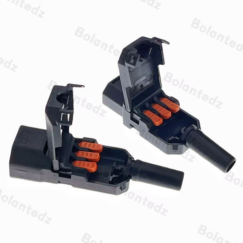 Bolantedz 10 A Stecker für Reiskocher, schraubenfreie Schnellverdrahtung, AC-Steckdose, schwarz - Bild 5