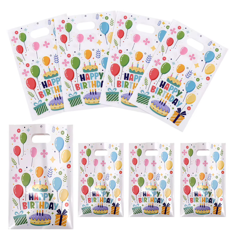 Bunte Papiertüten für Geburtstagssüßigkeiten und Party-Gastgeschenke für Kinder und Erwachsene, Mehrfarbig - Bild 2