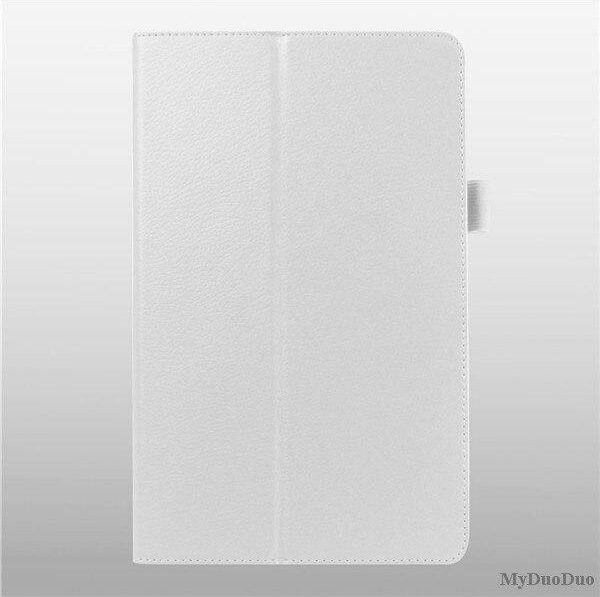 Slim Cover Hülle für Samsung Galaxy Tab A 10.1 2016 T580 T585 aus PU-Leder in Weiß - Bild 1