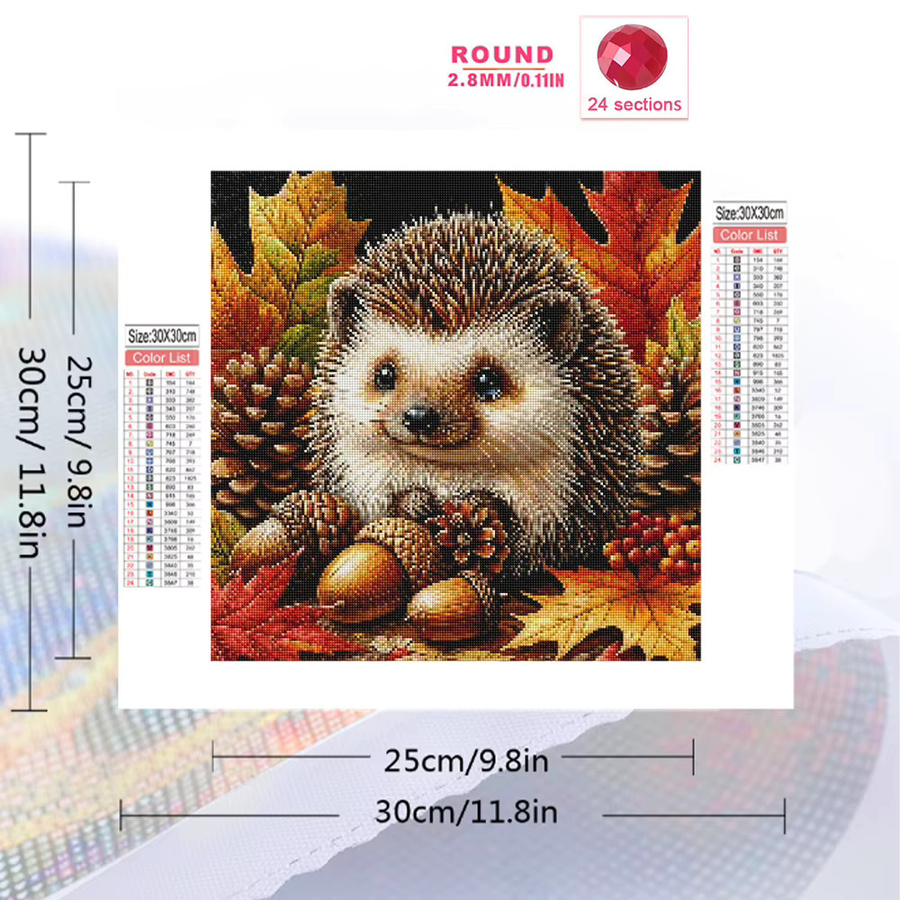 EverShine Diamant-Malset Igel, Bastelset, Tiere, Bunt / Mehrfarbig - Bild 2