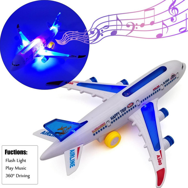 GSF Flugzeugspielzeug, mit Musik und Lichtern, automatische Hindernisvermeidung - Bild 1