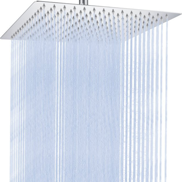 CECIPA max Quadrat-Regenduschkopf aus Edelstahl in Chrom, Breite: 30,48 cm - Bild 1