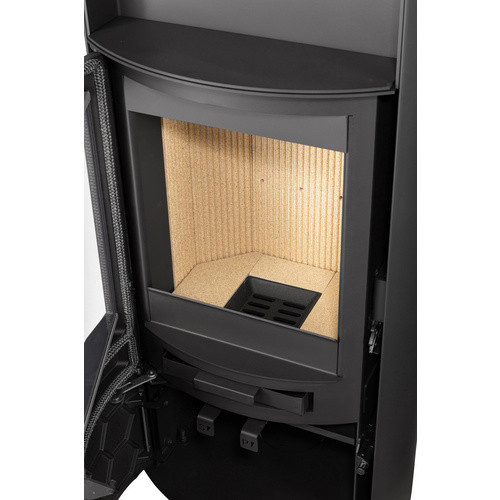 Justus Kaminofen Island 5 2.0 in Schwarz-Sandstein mit 5 kW Leistung - Bild 4