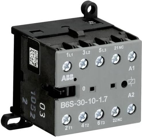 ABB B6S-30-10-1.7-71 Kleinschütz mit 4 Schließern, 4kW, Grau - Bild 1