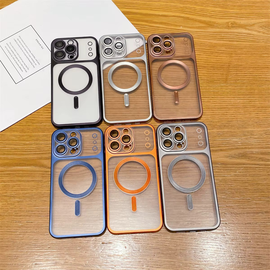 Transparente MagSafe kompatible Schutzhülle für Apple iPhone 16 15 14 13 12 11 Pro Max Plus und iPhone 17 Air - Bild 2