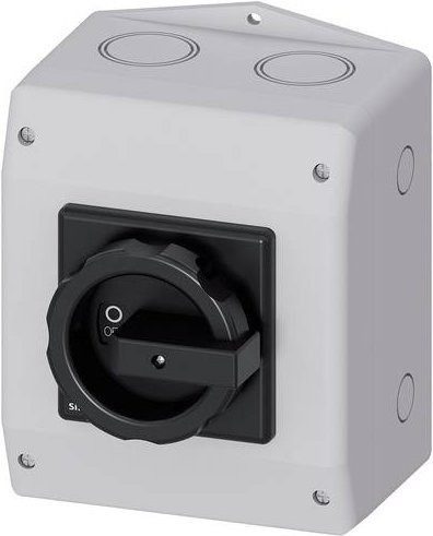 Siemens Lasttrennschalter Schwarz 3polig 63A 35mm² 1 Schließer 1 Öffner 690 V/AC 3LD25651GP51 - Bild 1