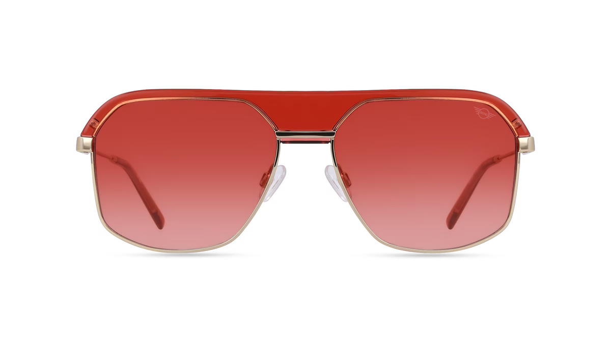 MINI EYEWEAR 747023 Sonnenbrille Pilot, Vollrand, Kunststoff, gold, Herren - Bild 1