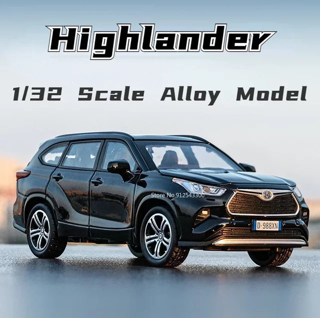 Klasse Highlander Geländewagen, Spielzeugauto, mit Sound und Licht, Blau - Bild 1