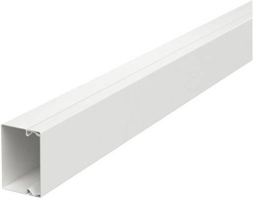 OBO Bettermann Kabelkanal Reinweiß B: 6,0 cm, H: 4,0 cm, L: 200 cm - Bild 1