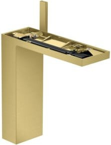 Hansgrohe Axor MyEdition A Waschtisch-Einhebelmischer in Brushed Brass mit Push-Open-Abfluss - Bild 1