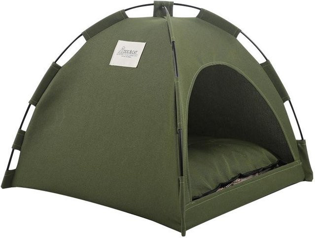 Sommer Kühlmatte für Haustiere als Outdoor-Nest, atmungsaktiv und faltbar, einfarbig, B/B: 35 x 35 cm - Bild 1