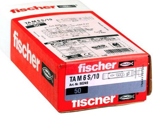 Fischer TA M6 S/10 Schwerlastanker aus verzinktem Stahl, 50 Stück, Farbe: Silber - Bild 1