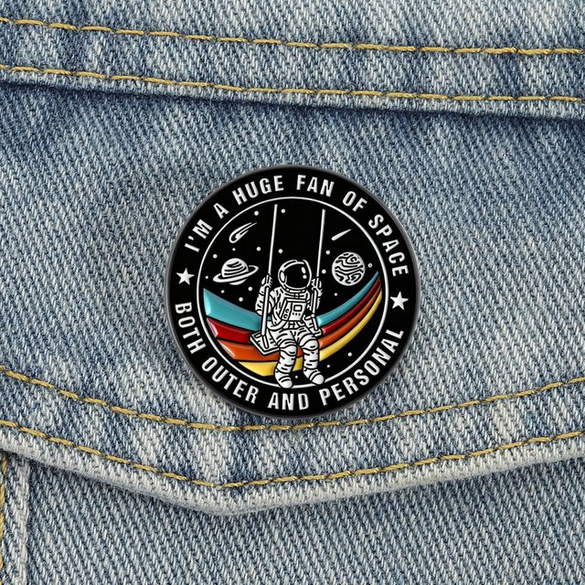 Anstecknadel Astronaut, Emaille, Bunt, Unisex - Bild 1