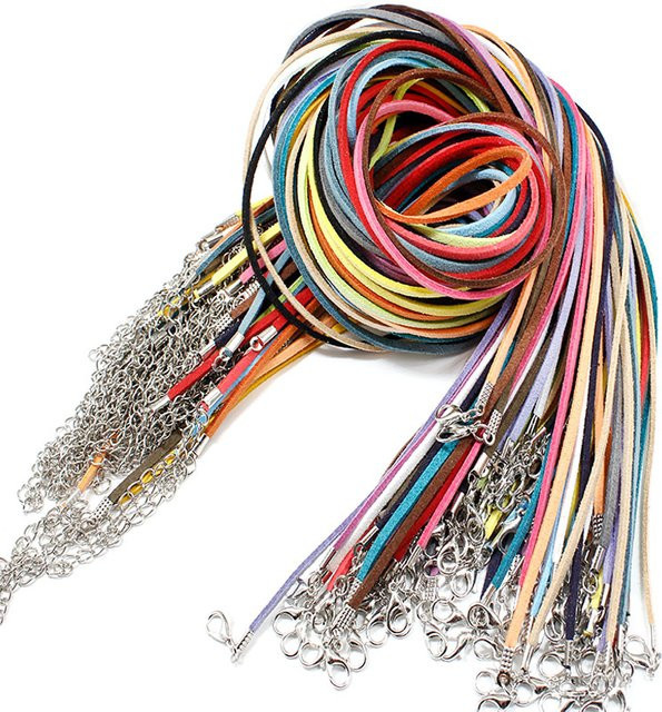 AUSHIYA Halskette Wildleder Seilschnur, 45 + 5 cm, Damen - Bild 1